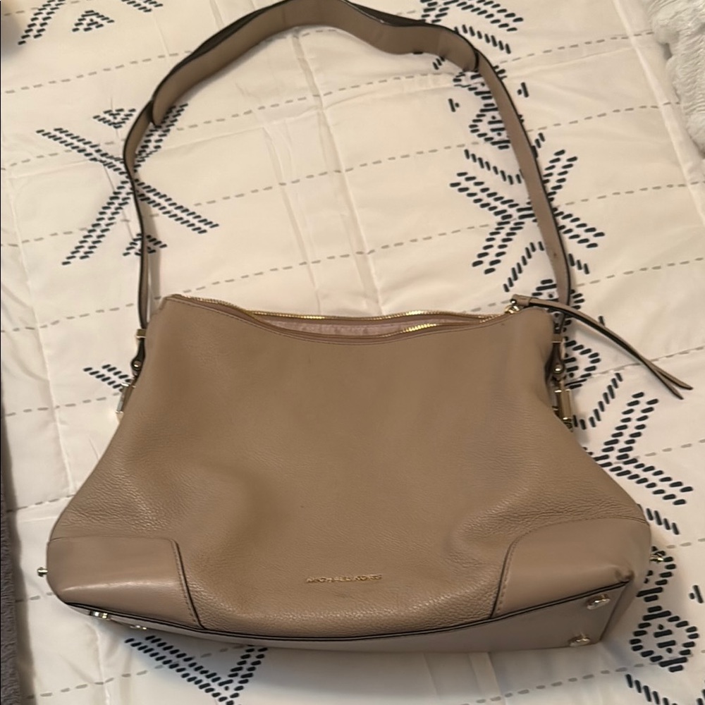 Michael Kors Tan Leather Shoulder Bag Hobo Style